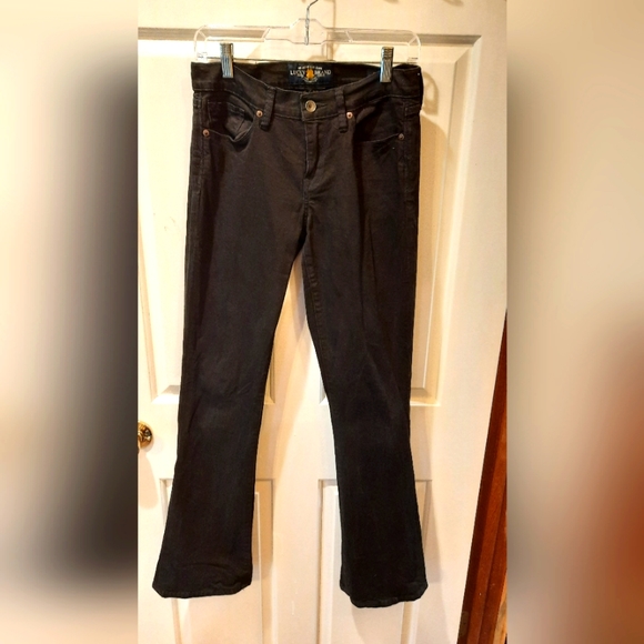 Lucky Brand Sophia Bootcut Black Cotton Pants size 6 - Picture 1 of 12